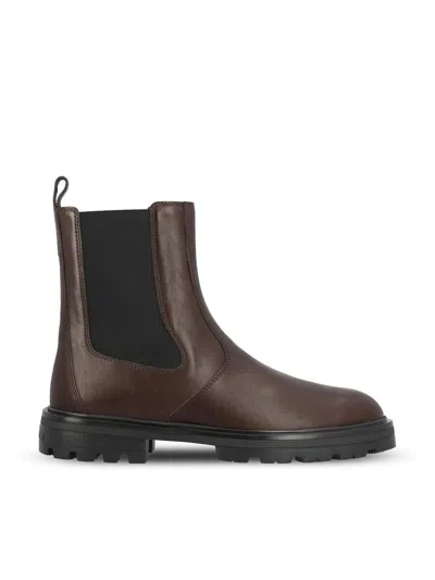 Hogan Boots In Brown