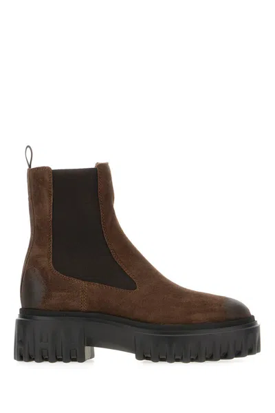 Hogan Boots In Brown