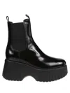 Hogan H-stripes Wedge Chelsea In Black