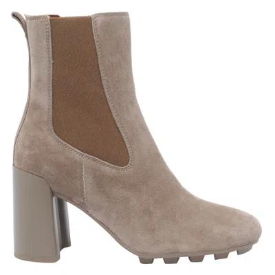 Hogan Pump Booties In Brown