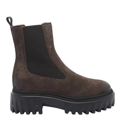 Hogan Boots In Brown
