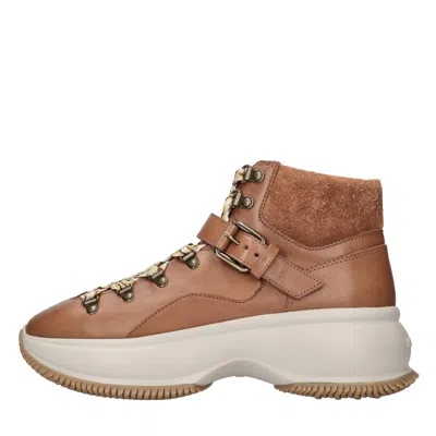Hogan Boots Brown In Marrone Scuri