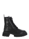 Hogan 10-storey Leather Combat Boots
