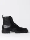 Hogan H673 Combact Boots Shoes In Black