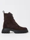 Hogan Sonia Suede Ankle Boots In Braun