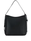 Hogan Medium Leather Shoulder Bag In Black