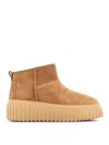 Hogan Low-top Boots Featuring H-stripes In Brown