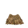 Hogan Hocket Frange Mini Bucket Bag In Brown