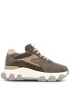 Hogan Hyperactive Lace-up Sneakers In Brown