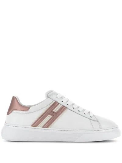 Hogan Brown Leather Sneakers For Women