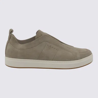 Hogan Slip On H-tv Sneakers In Beige