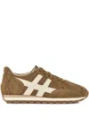 Hogan 86er Mud Suede Running Sneakers In Brown