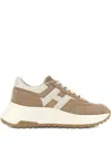 Hogan Brown Logo Sneakers In Brown