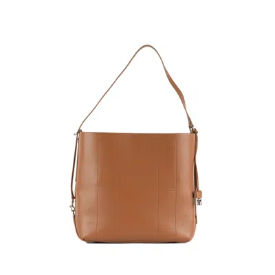HOGAN HOGAN BROWN MEDIUM HOBO HOCKET BAG
