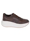 Hogan Brown Suede And Nappa Leather Sneakers In Brown