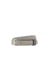 Hogan Buckle-fastening Suede Belt In Gray