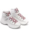 Hogan Buckled Leather High-top Sneaker In White