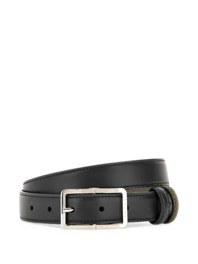 Hogan Buckle-fastening Belt In Black