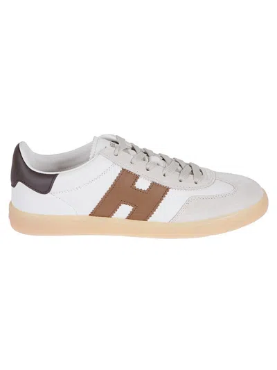 Hogan Butter Suede Low-top Sneakers With Memory Foam Comfort In Multi