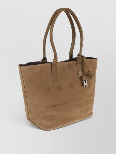 Hogan Calf Leather Tote Bag