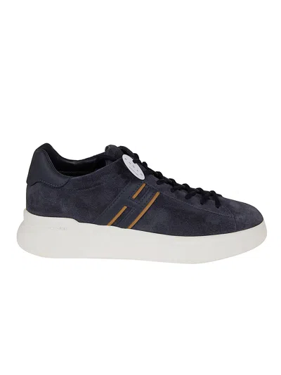 Hogan Sneakers H580 Tomaia In Pelle Scamosciata In Blue