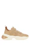 HOGAN CAMEL LEATHER INTERACTION SNEAKERS