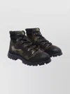 Hogan Camouflage High-top Leather Booties In Multi