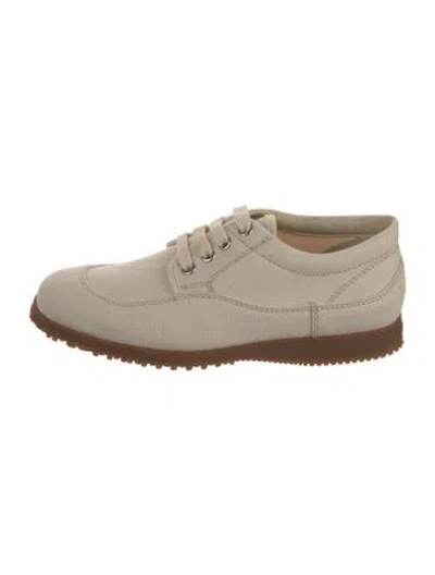 Pre-owned Hogan Canvas Sneakers In Neutrals