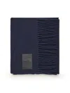 Hogan Cashmere Blend Scarf In Blue