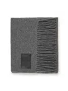 Hogan Cashmere Blend Scarf In Gray