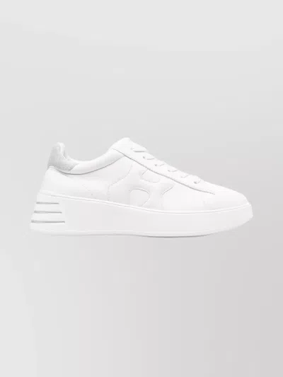 Hogan Casual Sneakers With Flat Rubber Sole In White
