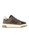 Hogan Chamallow Suede Panels Sneakers In Multicolor