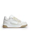 Hogan White Calf Leather Panelled Sneakers In White