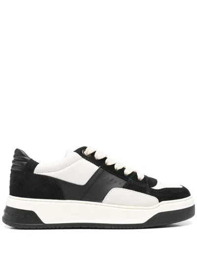 Hogan Two-tone Suede And Nappa Sneakers In White