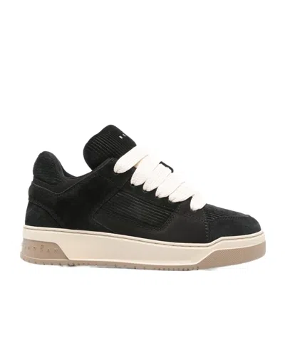 Hogan Sneakers Lace-up Padded Collar In Black