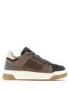 Hogan Chamallow Suede Panels Sneakers In Brown