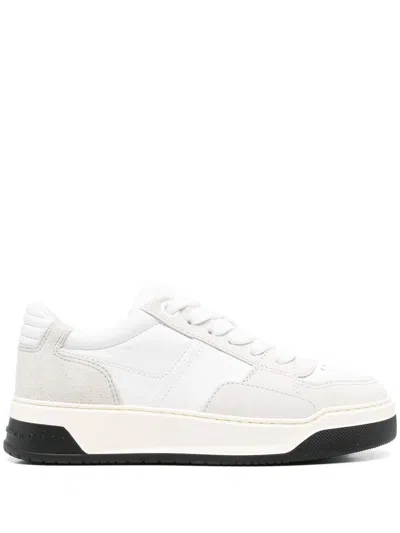 HOGAN HOGAN CHAMALLOW SUEDE AND NAPPA TWO-TONE SNEAKERS