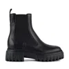 Hogan Black Leather Ankle Boots In Black