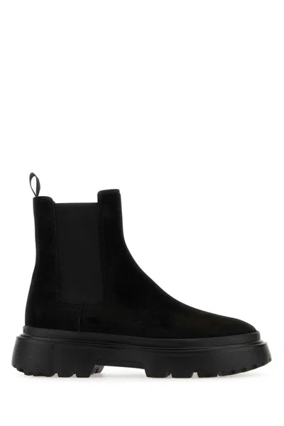 Hogan Chelsea Boots  H629 In Black