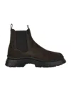 Hogan H692 Ankle Boots In Brown