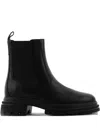 Hogan Ankle Chelsea Boots Chunky Sole In Black