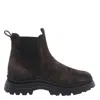 Hogan H692 Ankle Boots In Brown