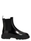 HOGAN CHELSEA LEATHER ANKLE BOOTS