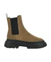 Hogan Chelsea Round-toe Boots In Brown