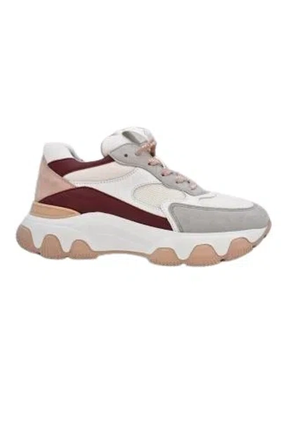 Hogan Chic Laced Flat Shoes With Trendy Design And Comfortable Fit In Multicolor