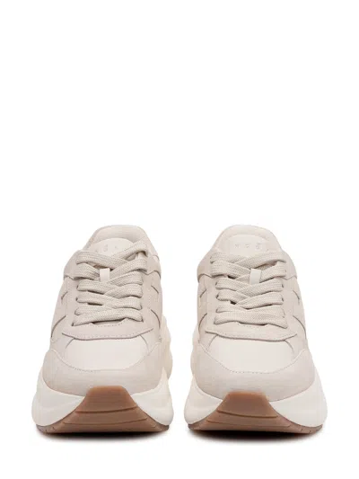 Hogan Chic Leather Sneakers For Spring/summer 2026 In Gold