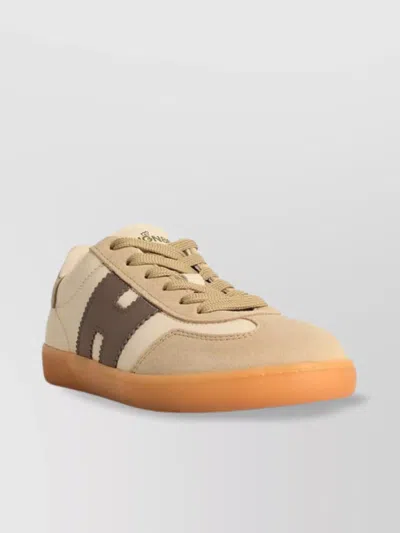 Hogan 'chic' Leather Sneakers Rubber Sole
