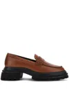 HOGAN CHUNKY LEATHER LOAFERS