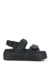 Hogan Chunky Platform Sandals With Adjustable Straps In Black
