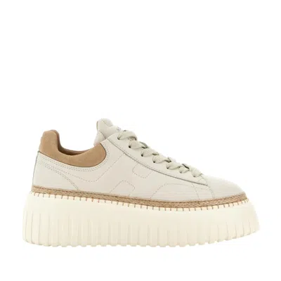 Hogan Chunky Platform Sneakers In Animal Print